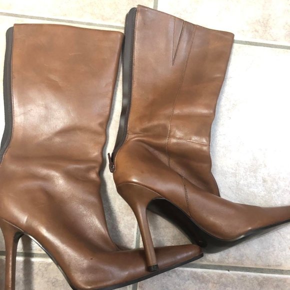 Aldo Brown Leather Booties - Picture 4 of 5
